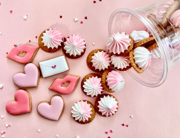 2月9日〜11日発送】バレンタイン♡アイシングクッキー&チョコ入り