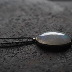 white labradorite brass necklace (daikan) 11枚目の画像