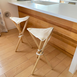 防水帆布折り畳みベンチ張り替えシート／ブラック他全8色（受注