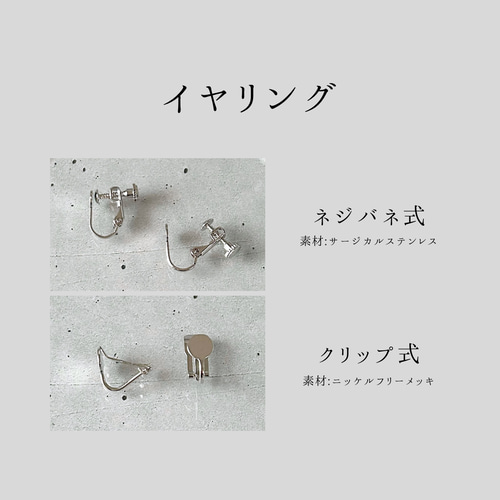 夜百灯の蛇イヤリング・ピアス｜爬虫類｜ポリマークレイ｜サージカル