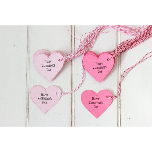 ステッチが可愛いハートのバレンタインタグ タグ・台紙 mami913 通販  