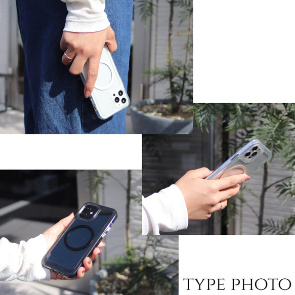 iphone14 ケース クリア iphone14Pro 14Plus 14ProMAX マグセーフ マグネット 透明 16枚目の画像