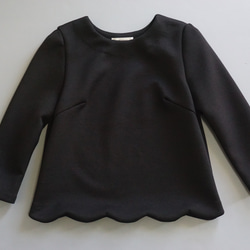 Scallaped pull-over スカラップダンボールニットプルオーバー（ブラック）38 9枚目の画像