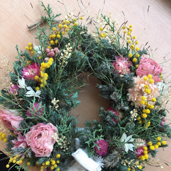 ◯受注製作◯dried flower  wreath 3枚目の画像