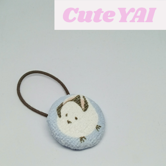 レジンヘアゴム、おやすみ猫ちゃんとシマエナガ☆再販不可 レジンヘアゴム、ハンモックおやすみ猫ちゃん・再販不可