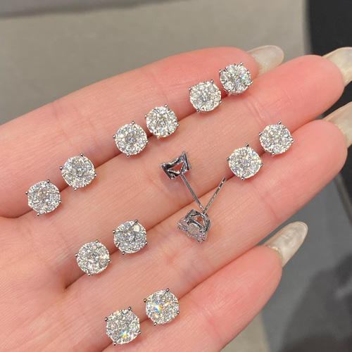 天然ダイヤモンドピアス0.52ct k18 ピアス（スタッド・一粒） パール