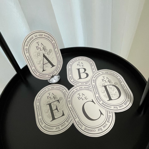 結婚式 テーブルナンバー【1枚50円】 その他ペーパーアイテム ykwpic