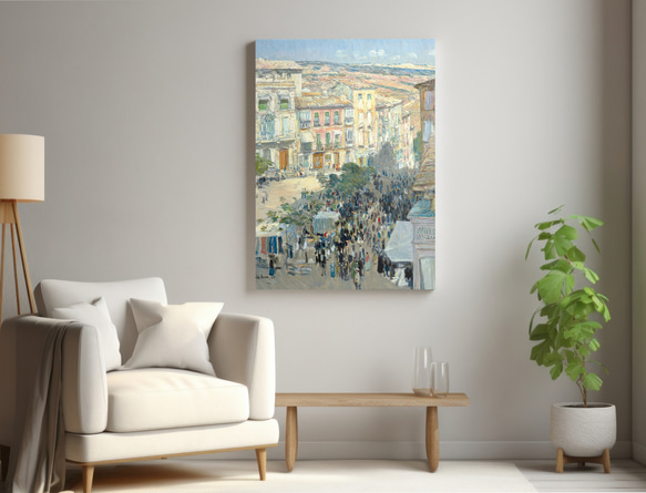 【NO.543】フランスの街並み絵画アートポスター☆山風景画おしゃれアンティークヨーロッパインテリアB5B4B3B2B1 8枚目の画像