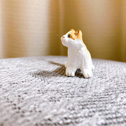 マンチカン　猫　子猫　フィギュア　置物　オブジェ　粘土 3枚目の画像