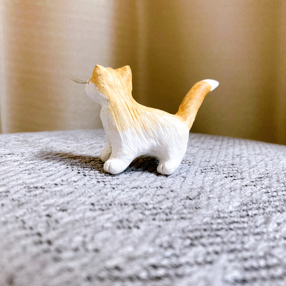 マンチカン　猫　子猫　フィギュア　置物　オブジェ　粘土 8枚目の画像
