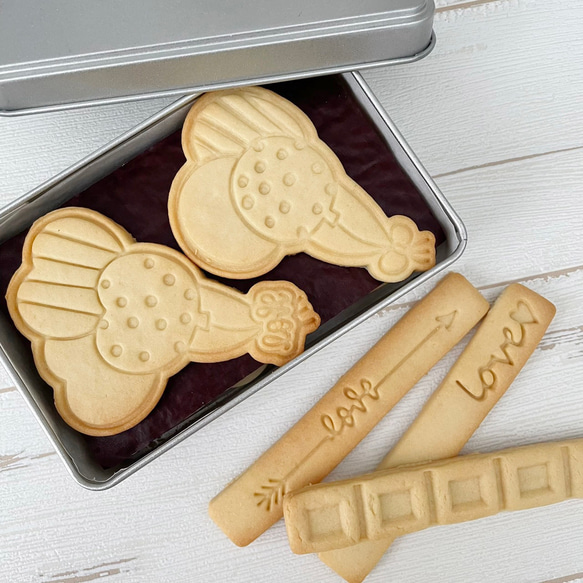【バレンタイン】バルーン　クッキー型（スタンプ付き） 3枚目の画像