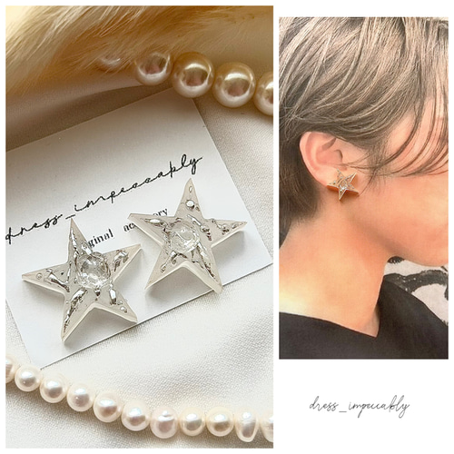 Moissanite 【1ct】最高品質 モアサナイト 人工ダイヤ ピアス