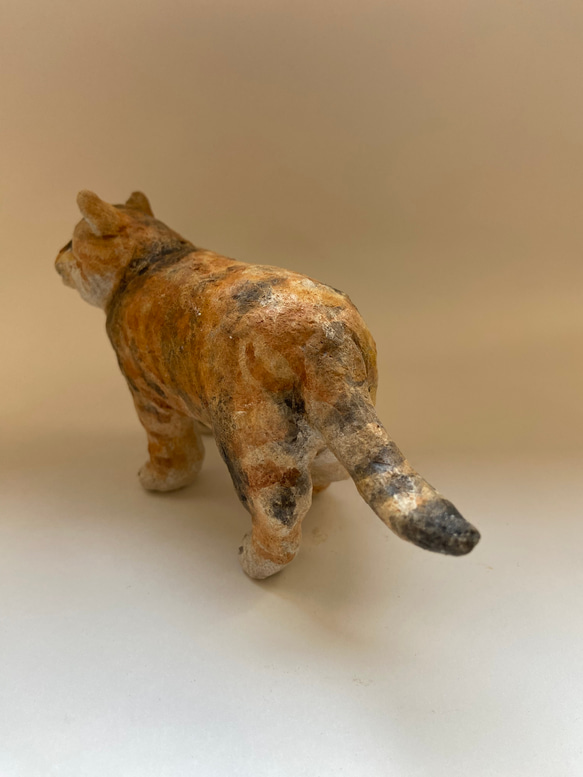 オーブン陶土のお散歩猫 3枚目の画像