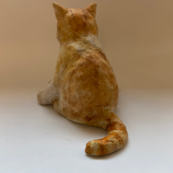 オーブン陶土ののんびり猫 4枚目の画像