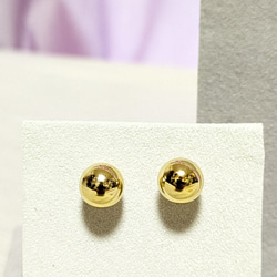 Gold Ball , pierces&earrings. 2枚目の画像