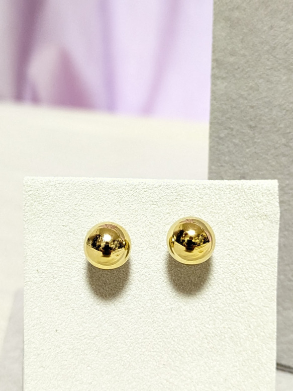 Gold Ball , pierces&earrings. 2枚目の画像