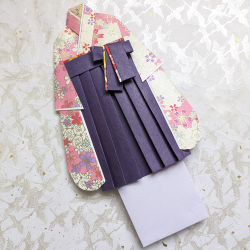 お祝い袋 袴 卒業祝い 卒業式 お礼 先生へのプレゼント 友禅和紙 着物