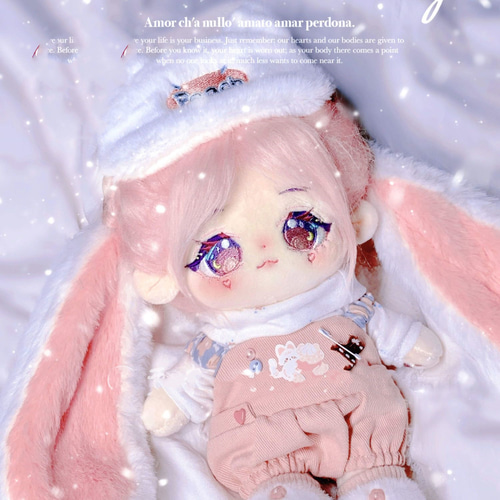 無属性 ぬいぐるみ 20cm 着せ替えぬいぐるみ ピンクの髪ピンクの目