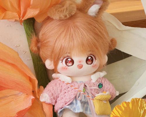 創作キャラ　ぬいぐるみ　着せ替え　20cm うさぎ　ピンク　女の子 87ed36cbf5abc94f142dd694566754