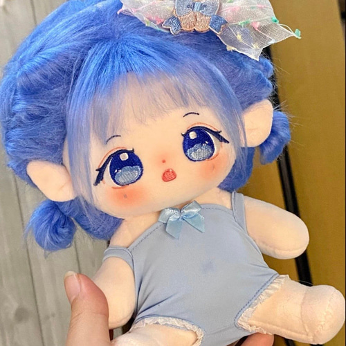 無属性 ぬいぐるみ 20cm 着せ替えぬいぐるみ 青い髪青い目女の子