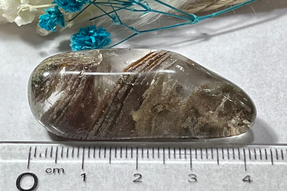 ガーデンクォーツ✨　原石　タンブル　苔入り水晶　クリスタル　握り石 5枚目の画像