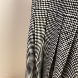 千鳥格子　ツィードジャンパースカート　ワンピース　ブラック＆ホワイト　ロング丈　セミフォーマルにも《送料無料》 5枚目の画像