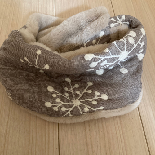 ✳︎ハンドメイド✳︎ふわふわネックウォーマーfuwaraフワラ 6重ガーゼ 