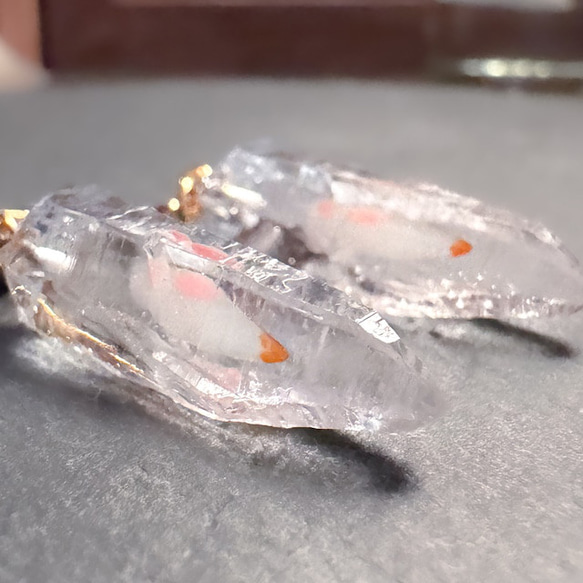 【ピアス】海水晶標本【クリオネ】 6枚目の画像