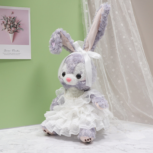 50cmステラルー コスチューム ぬいぐるみ服 白いウェディングドレス