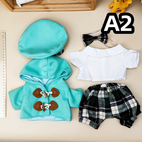 30CMぬいぐるみ服 サイズ共通 30cm着せ替え服 英国式 帽子 ジャケット