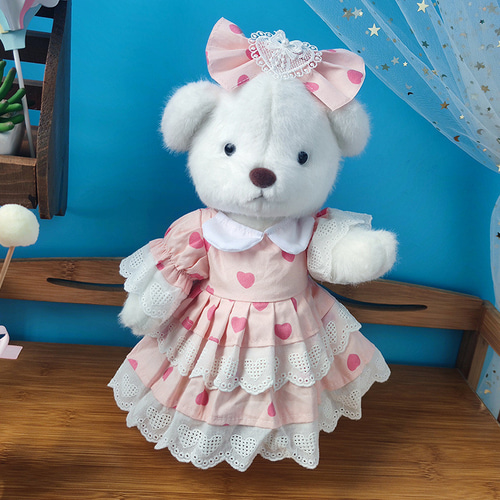 50cmステラルー コスチューム ぬいぐるみ服 ピンクの大きなハートの
