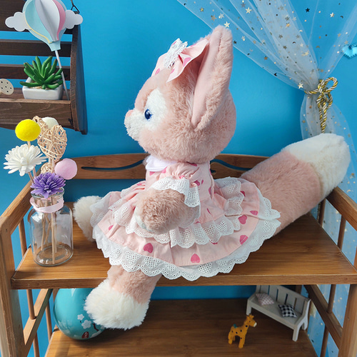 50cmステラルー コスチューム ぬいぐるみ服 ピンクの大きなハートの