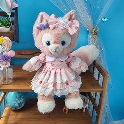 50cmステラルー コスチューム ぬいぐるみ服 ピンクの大きなハートの 