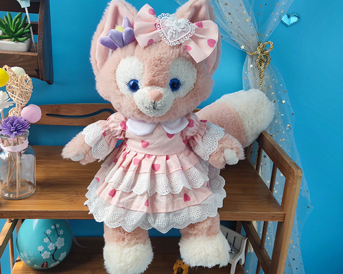 50cmステラルー コスチューム ぬいぐるみ服 ピンクの大きなハートの
