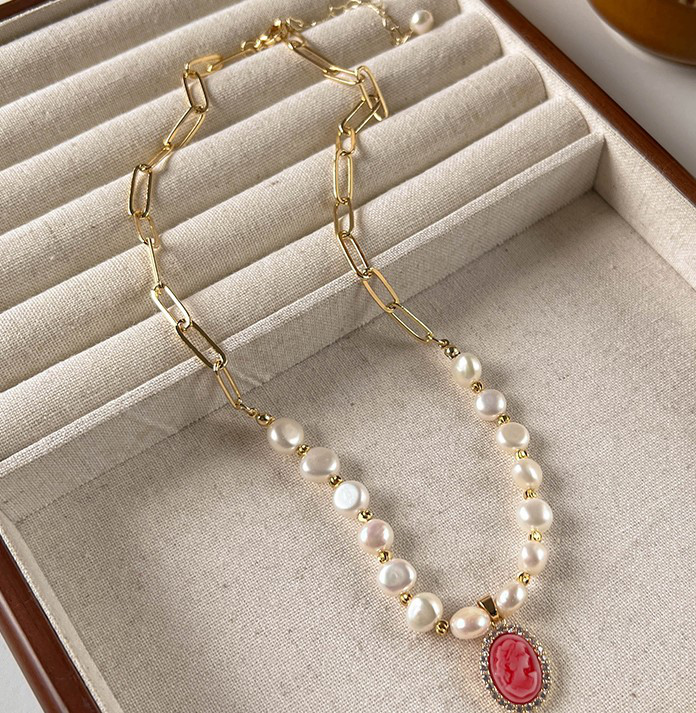 淡水パールのネックレス　14kgf ネックレス　淡水真珠　淡水パール　6月の誕生石 夏の誕生石2024