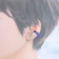 星空と海の波動玉®（Ear cuff）【現品一点物・特別価格】2 7枚目の画像