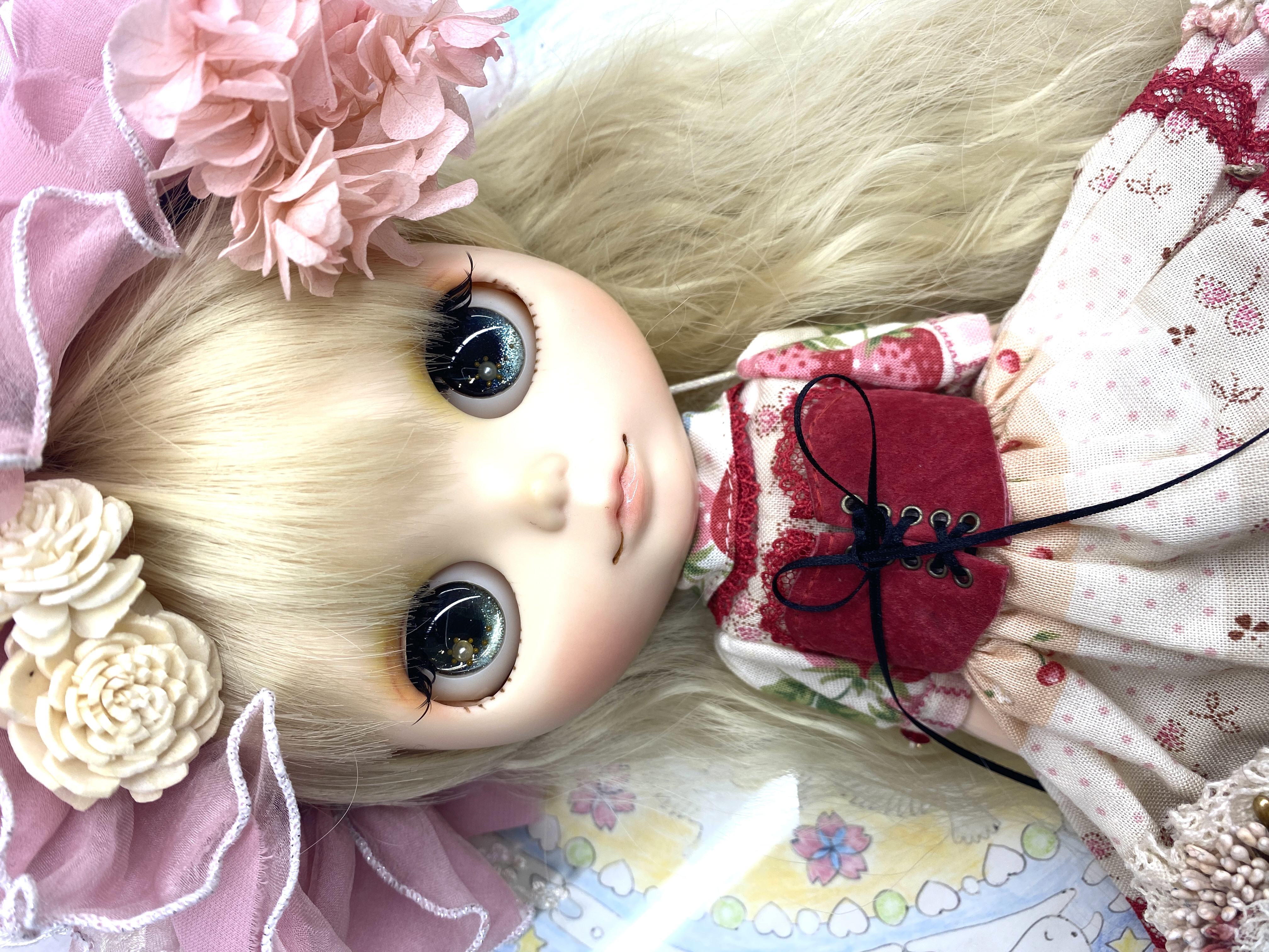 プーリップ  アウトフィット　マリンドレス　横浜人形の家限定 ローゼンメイデン風 真紅のドレス ブライス リカちゃん アウト