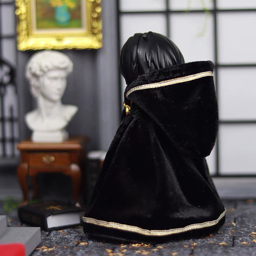 オビツ11 ハンドメイド 教皇 5点セット ブラック JANAYA オビツ11 ob11服 黒色マント チェーン付き 翌日発送 その他