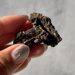 マラウィ産【スモーキークォーツ×シデライト】（19.4g）鉱物 天然石 煙水晶 菱鉄鉱 3枚目の画像