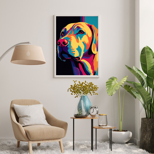 ワンダフルライフ - ラブラドールレトリバー犬 No.1】アートポスター