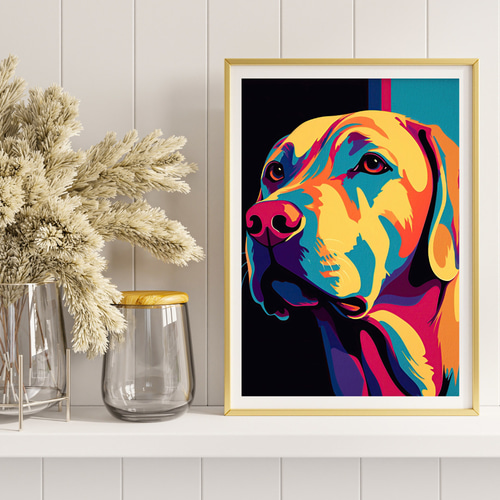 ワンダフルライフ - ラブラドールレトリバー犬 No.1】アートポスター