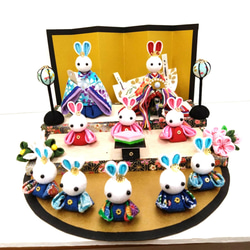 雛人形 おひなさま 5人囃子 つまみ細工 ひな人形・雛飾り himadare