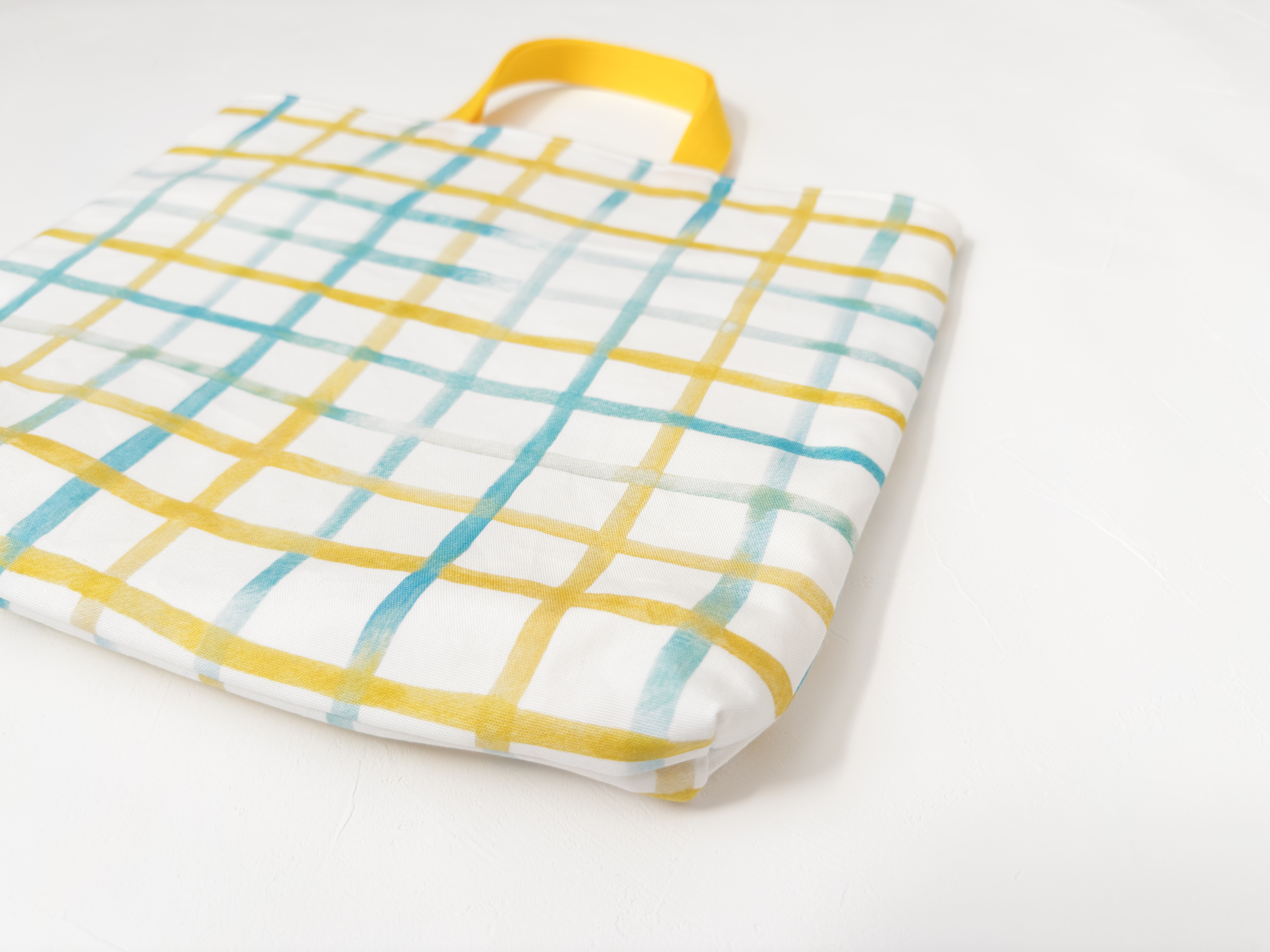 やさしい色の入園入学セット　春色チェック　こんぺいとうの森からの贈りもの　レッスンバッグ　体操着袋　上履き入れ