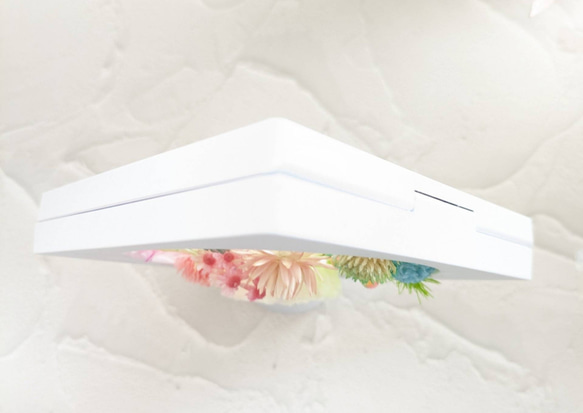 バラの フラワーフレーム 固まるハーバリウム フラワーアレンジメント フラワーボックス 3枚目の画像