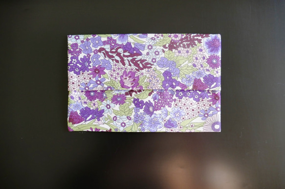 ポケットティッシュカバー リバティ マーガレット・アニー(紫)  ポケットティッシュケース 布小物 ティッシュカバー 4枚目の画像