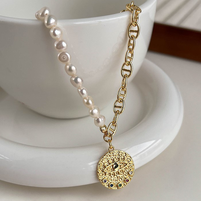 淡水パールのネックレス　淡水真珠　淡水パール　6月の誕生石 夏の誕生石2024