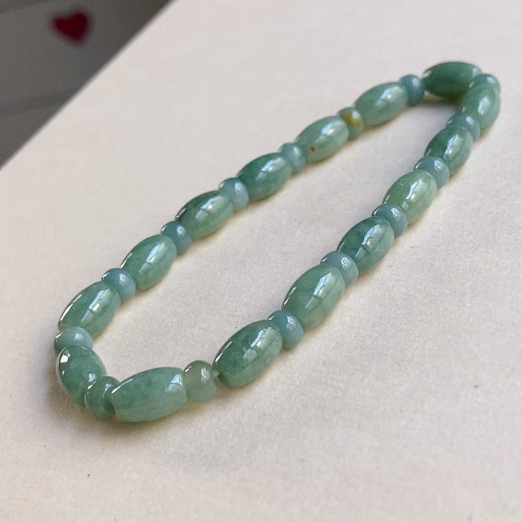 本翡翠、純ブルー、ネイビー氷藍水ブレスレット 翡翠 天然石 翡翠ブレスレット ブレスレット 本翡翠 藍水翡翠