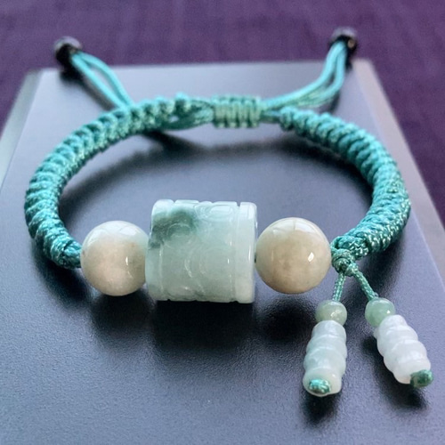 翡翠 天然石 翡翠ブレスレット ミャンマー産本翡翠 ブレスレット
