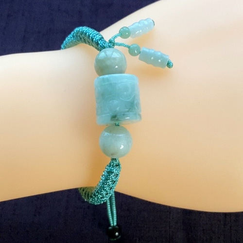 翡翠 天然石 翡翠ブレスレット ミャンマー産本翡翠 ブレスレット