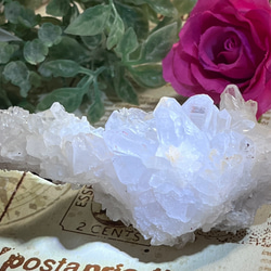 ヒマラヤ　マニカラン産　花水晶  クリスタル　原石　クラスター　フラワー　勾玉 11枚目の画像